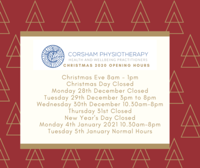 Christmas 2020 opening hours