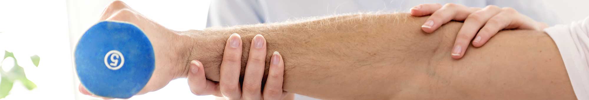 Patient receivng Physiotherapy from Staff Member