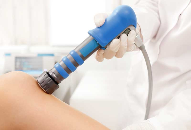 Patient receiving Shockwave Therapy